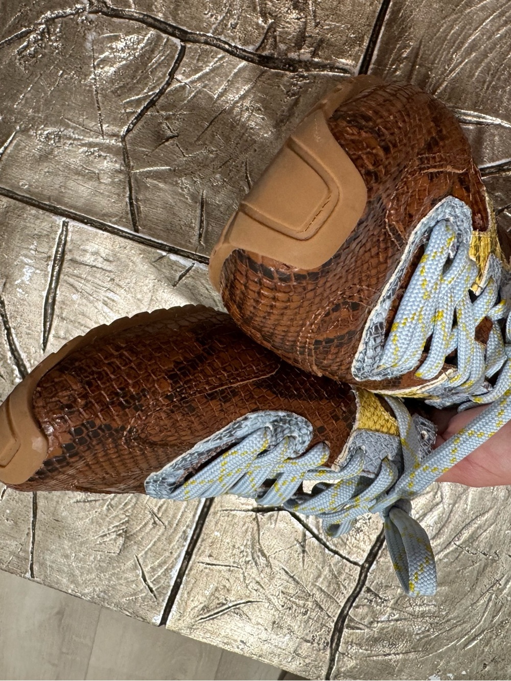 Larroude Stella Mule In Python Printed Leather - Picture 12 of 13